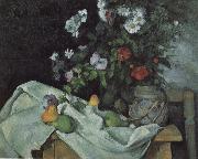 Paul Cezanne Still Life with Flowers and Fruit USA oil painting reproduction